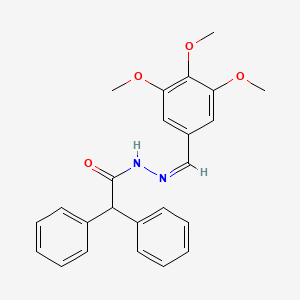 molecular formula C24H24N2O4 B7703627 N'-[(Z)-[2-(benzyloxy)phenyl]methylidene]-2,2-diphenylacetohydrazide 