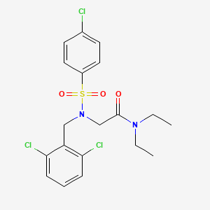 2-(4-chloro-N-(2,6-dichlorobenzyl)phenylsulfonamido)-N,N-diethylacetamide