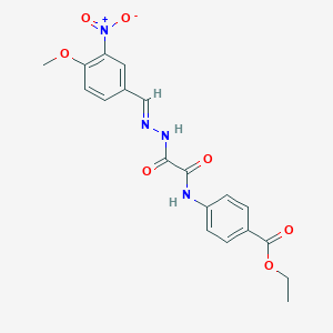 ethyl 4-({N'-[(E)-(4-nitrophenyl)methylidene]hydrazinecarbonyl}formamido)benzoate