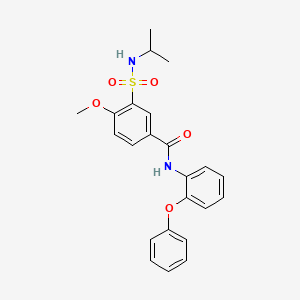 4-methoxy-N-methyl-3-[(propan-2-yl)sulfamoyl]benzamide