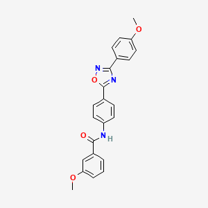 molecular formula C23H19N3O4 B7703732 3-methoxy-N-(4-(3-(4-methoxyphenyl)-1,2,4-oxadiazol-5-yl)phenyl)benzamide 