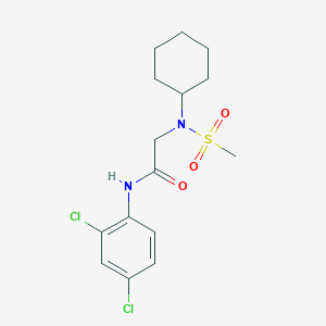 N-(4-butylphenyl)-2-(N-cyclohexylmethanesulfonamido)acetamide