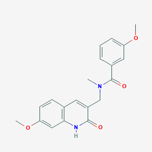 N-((2-hydroxy-7-methoxyquinolin-3-yl)methyl)-3-methoxy-N-methylbenzamide