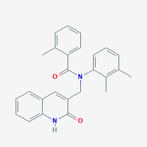 molecular formula C26H24N2O2 B7703814 N-(2,3-dimethylphenyl)-N-((2-hydroxyquinolin-3-yl)methyl)-2-methylbenzamide 