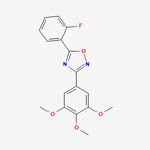 5-(2-fluorophenyl)-3-(3,4,5-trimethoxyphenyl)-1,2,4-oxadiazole