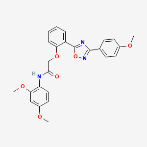 N-(2,4-dimethoxyphenyl)-2-(2-(3-(4-methoxyphenyl)-1,2,4-oxadiazol-5-yl)phenoxy)acetamide