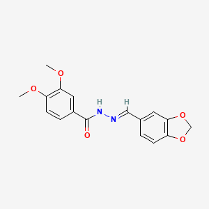 molecular formula C17H16N2O5 B7703860 2,2-二苯基-N-(1-苯乙基)乙酰胺 