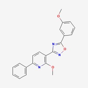 3-(2-methoxy-6-phenylpyridin-3-yl)-5-(3-methoxyphenyl)-1,2,4-oxadiazole