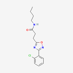 N-butyl-3-(3-(2-chlorophenyl)-1,2,4-oxadiazol-5-yl)propanamide