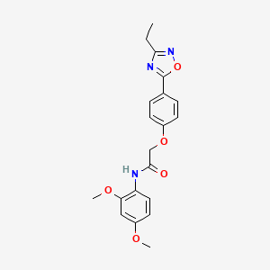 N-(2,4-dimethoxyphenyl)-2-(4-(3-ethyl-1,2,4-oxadiazol-5-yl)phenoxy)acetamide