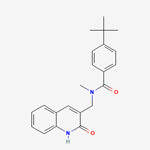 4-(tert-butyl)-N-((2-hydroxyquinolin-3-yl)methyl)-N-methylbenzamide