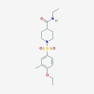 1-(4-ethoxy-3-methylbenzenesulfonyl)-N-(3-methoxypropyl)piperidine-4-carboxamide