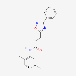 N-(2,5-dimethylphenyl)-3-(3-phenyl-1,2,4-oxadiazol-5-yl)propanamide