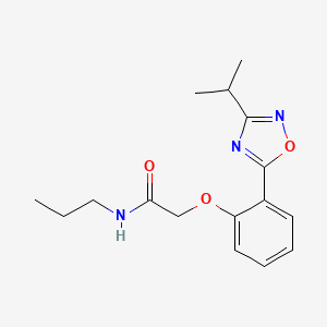 2-(2-(3-isopropyl-1,2,4-oxadiazol-5-yl)phenoxy)-N-propylacetamide