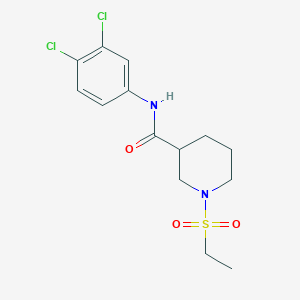 N-(3,4-dichlorophenyl)-1-(ethylsulfonyl)piperidine-3-carboxamide