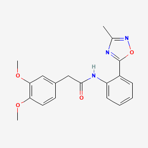 2-(3,4-dimethoxyphenyl)-N-(2-(3-methyl-1,2,4-oxadiazol-5-yl)phenyl)acetamide