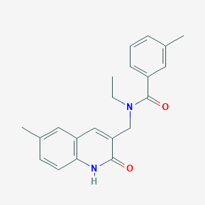 N-ethyl-N-((2-hydroxy-6-methylquinolin-3-yl)methyl)-3-methylbenzamide