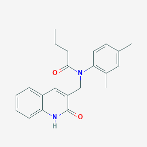 N-(2,4-dimethylphenyl)-N-((2-hydroxyquinolin-3-yl)methyl)butyramide