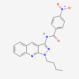 N-(1-butyl-1H-pyrazolo[3,4-b]quinolin-3-yl)-4-nitrobenzamide