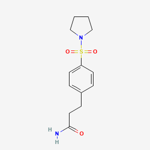 3-(4-Pyrrolidin-1-ylsulfonylphenyl)propanamide