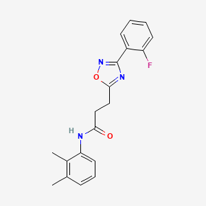 N-(2,3-dimethylphenyl)-3-(3-(2-fluorophenyl)-1,2,4-oxadiazol-5-yl)propanamide