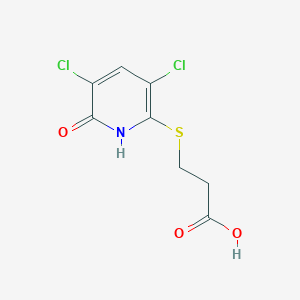 3-((3,5-Dichloro-6-hydroxypyridin-2-yl)thio)propanoic acid