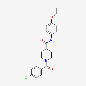 1-(4-chlorobenzoyl)-N-(4-ethoxyphenyl)piperidine-4-carboxamide