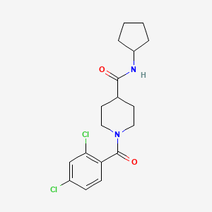 N-cyclopentyl-1-(2,4-dichlorobenzoyl)piperidine-4-carboxamide