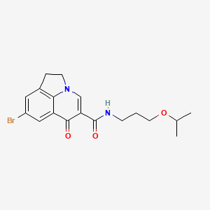 molecular formula C18H21BrN2O3 B7704414 8-bromo-N-(3-isopropoxypropyl)-6-oxo-2,6-dihydro-1H-pyrrolo[3,2,1-ij]quinoline-5-carboxamide 