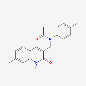 N-((2-hydroxy-7-methylquinolin-3-yl)methyl)-N-(p-tolyl)acetamide