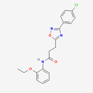 3-(3-(4-chlorophenyl)-1,2,4-oxadiazol-5-yl)-N-(2-ethoxyphenyl)propanamide