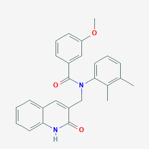 molecular formula C26H24N2O3 B7704705 N-(2,3-dimethylphenyl)-N-((2-hydroxyquinolin-3-yl)methyl)-3-methoxybenzamide 