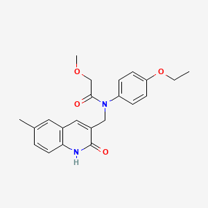 N-(4-ethoxyphenyl)-N-((2-hydroxy-6-methylquinolin-3-yl)methyl)-2-methoxyacetamide