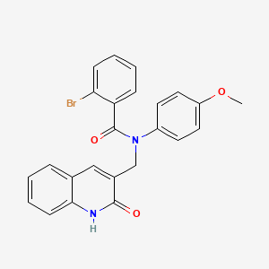 2-bromo-N-((2-hydroxyquinolin-3-yl)methyl)-N-(4-methoxyphenyl)benzamide