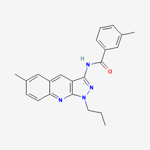 3-methyl-N-(6-methyl-1-propyl-1H-pyrazolo[3,4-b]quinolin-3-yl)benzamide