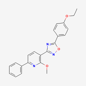 5-(4-ethoxyphenyl)-3-(2-methoxy-6-phenylpyridin-3-yl)-1,2,4-oxadiazole