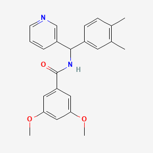 N-((3,4-dimethylphenyl)(pyridin-3-yl)methyl)-3,5-dimethoxybenzamide