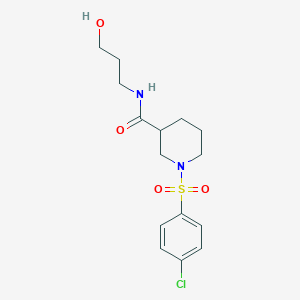 1-(4-chlorobenzenesulfonyl)-N-(1-methoxypropan-2-yl)piperidine-3-carboxamide