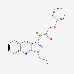 2-phenoxy-N-(1-propyl-1H-pyrazolo[3,4-b]quinolin-3-yl)acetamide