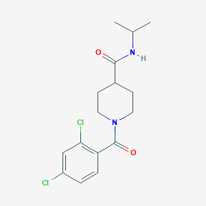 molecular formula C16H20Cl2N2O2 B7705191 1-(2,4-dichlorobenzoyl)-N-isopropylpiperidine-4-carboxamide 