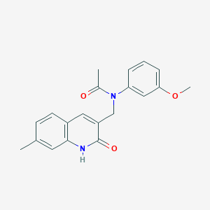 N-((2-hydroxy-7-methylquinolin-3-yl)methyl)-N-(3-methoxyphenyl)acetamide