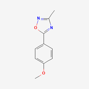 molecular formula C10H10N2O2 B7705436 5-(4-甲氧基苯基)-3-甲基-1,2,4-恶二唑 CAS No. 209912-45-8