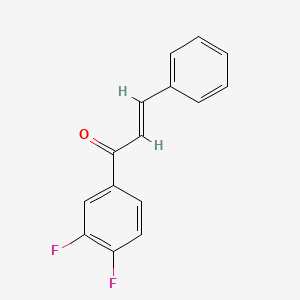molecular formula C15H10F2O B7705464 (E)-1-(3,4-Difluorophenyl)-3-phenylprop-2-en-1-one CAS No. 1197288-71-3