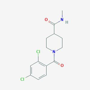 molecular formula C14H16Cl2N2O2 B7705623 1-(2,4-dichlorobenzoyl)-N-methylpiperidine-4-carboxamide 
