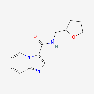 molecular formula C14H17N3O2 B7705661 2-Methyl-N-((tetrahydrofuran-2-yl)methyl)imidazo[1,2-a]pyridine-3-carboxamide CAS No. 570361-17-0