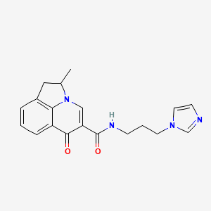 N-(3-(1H-imidazol-1-yl)propyl)-2-methyl-6-oxo-2,6-dihydro-1H-pyrrolo[3,2,1-ij]quinoline-5-carboxamide
