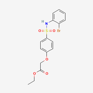 ethyl 2-[4-(benzylsulfamoyl)phenoxy]acetate