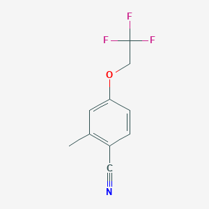 molecular formula C10H8F3NO B7706187 2-Methyl-4-(2,2,2-trifluoroethoxy)benzonitrile CAS No. 1514264-70-0