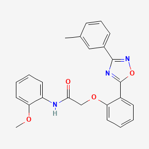 N-(2-methoxyphenyl)-2-(2-(3-(m-tolyl)-1,2,4-oxadiazol-5-yl)phenoxy)acetamide