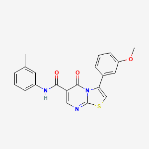 molecular formula C21H17N3O3S B7706279 N-(2,3-dimethylphenyl)-3-(3-methoxyphenyl)-5-oxo-5H-[1,3]thiazolo[3,2-a]pyrimidine-6-carboxamide 